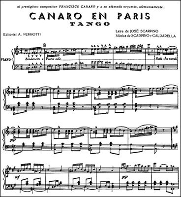 2017-04-18 - Canaro En Paris - Sheet Music